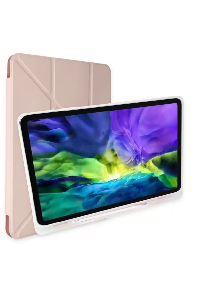 Newface Xiaomi Redmi Pad Kılıf Kalemlikli Mars Tablet Kılıfı - Rose Gold