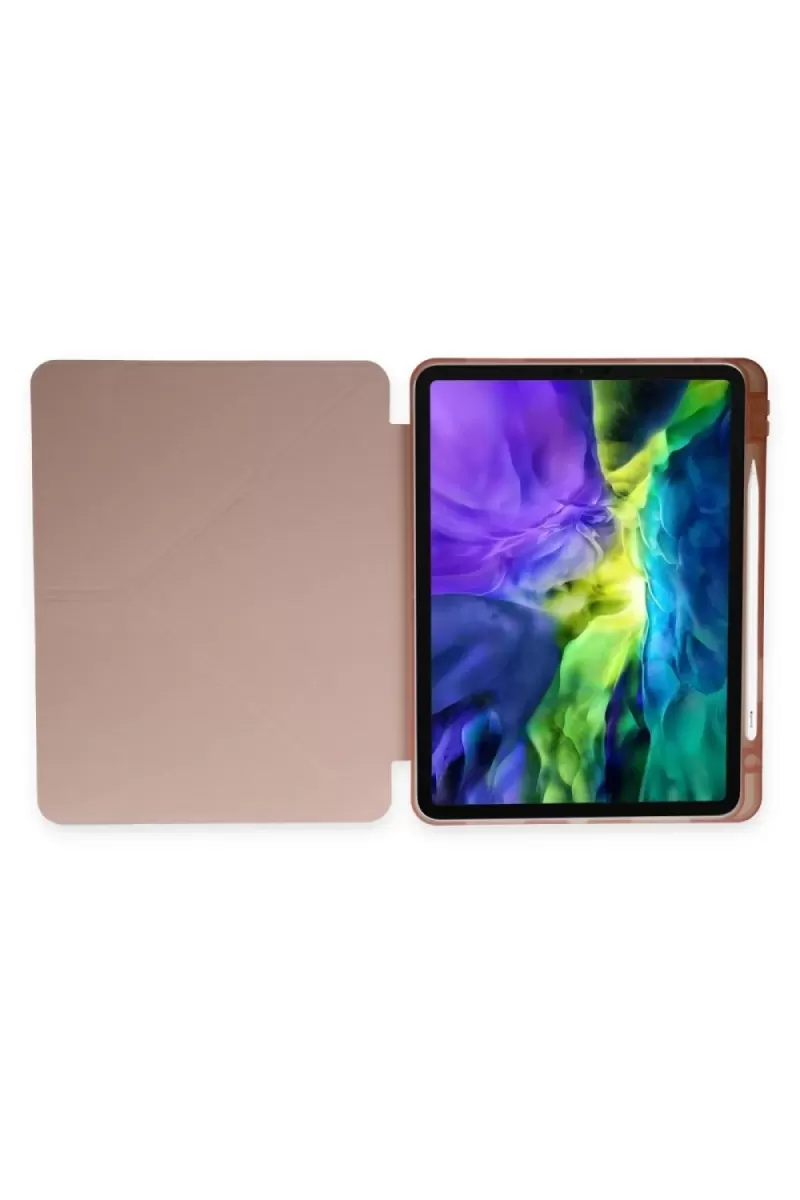 Newface Xiaomi Redmi Pad Kılıf Kalemlikli Mars Tablet Kılıfı - Rose Gold