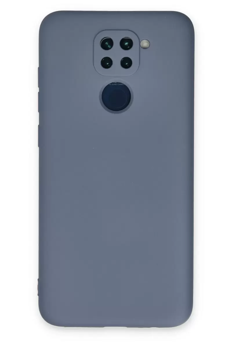 Newface Xiaomi Redmi Note 9 Kılıf Nano içi Kadife Silikon - Gri