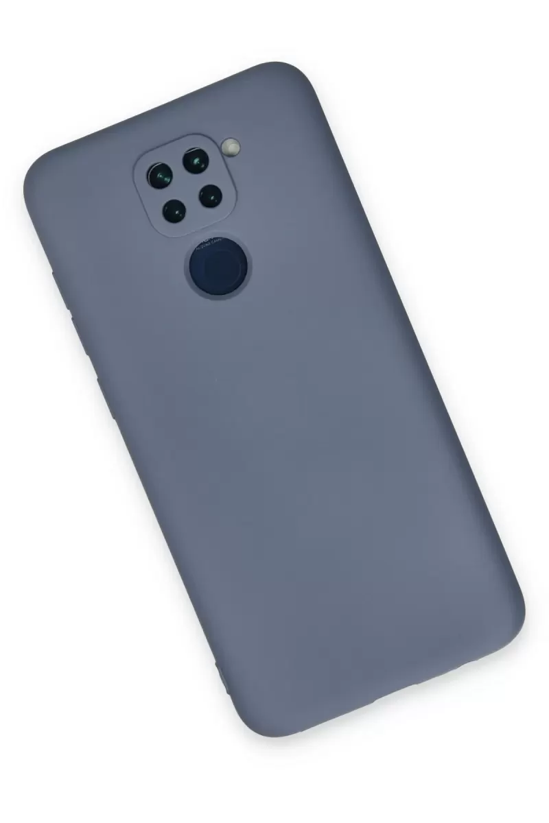 Newface Xiaomi Redmi Note 9 Kılıf Nano içi Kadife Silikon - Gri