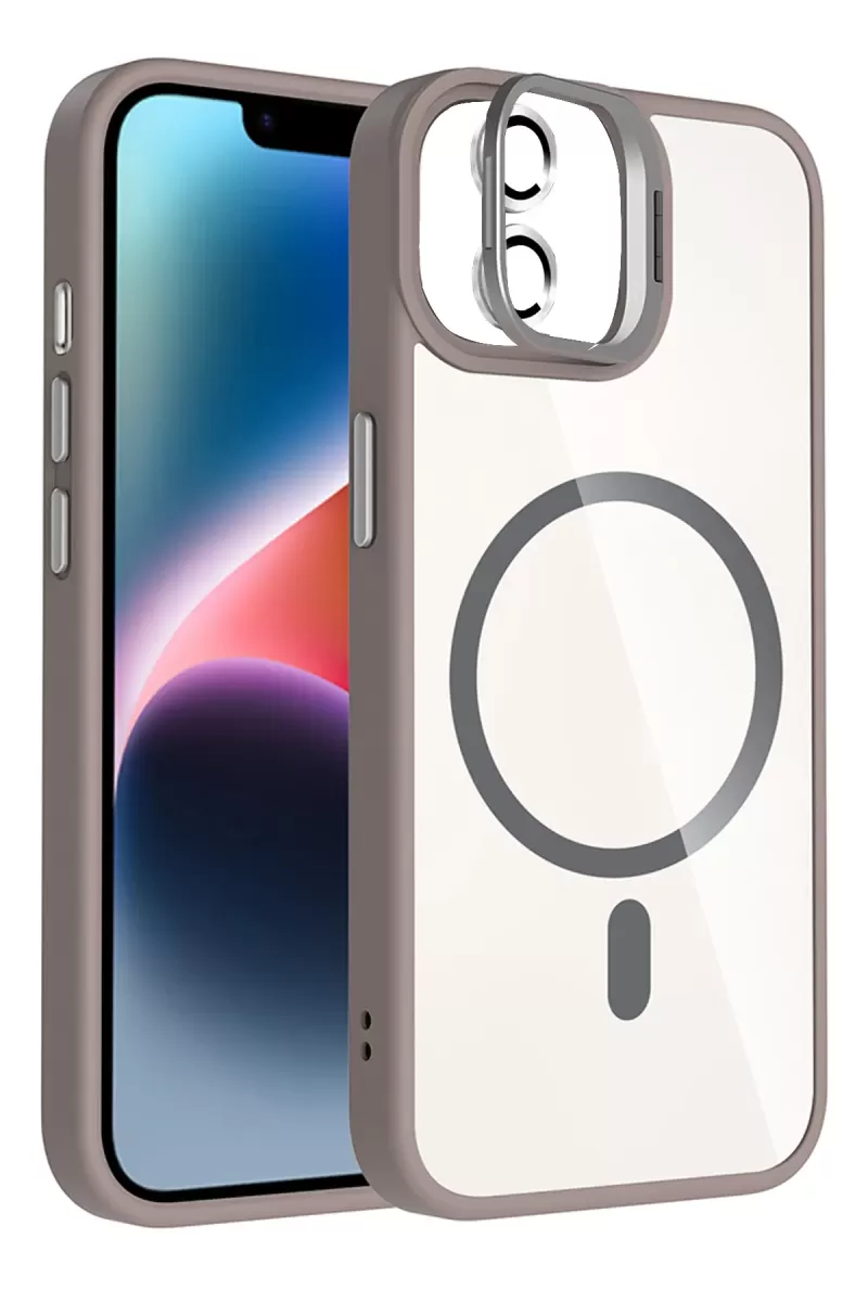 Joko Apple iPhone 11 Remim Lensli Magsafe Standlı Kapak - Titan Gri