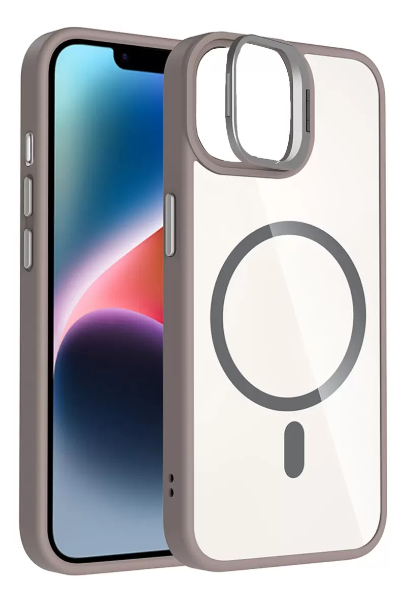 Joko Apple iPhone 11 Remim Lensli Magsafe Standlı Kapak - Titan Gri