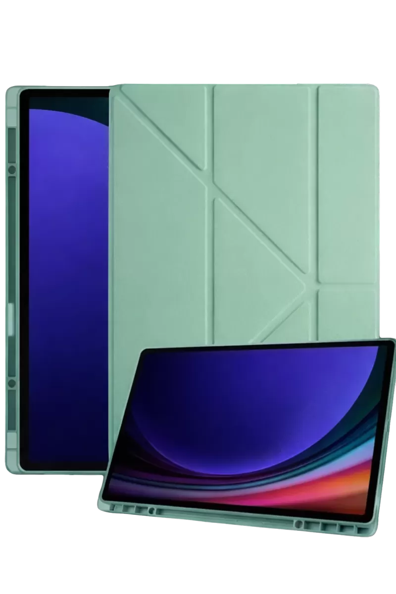 Newface Samsung Galaxy Tab A11 Kalemlikli Mars Tablet Kılıfı - Açık Yeşil