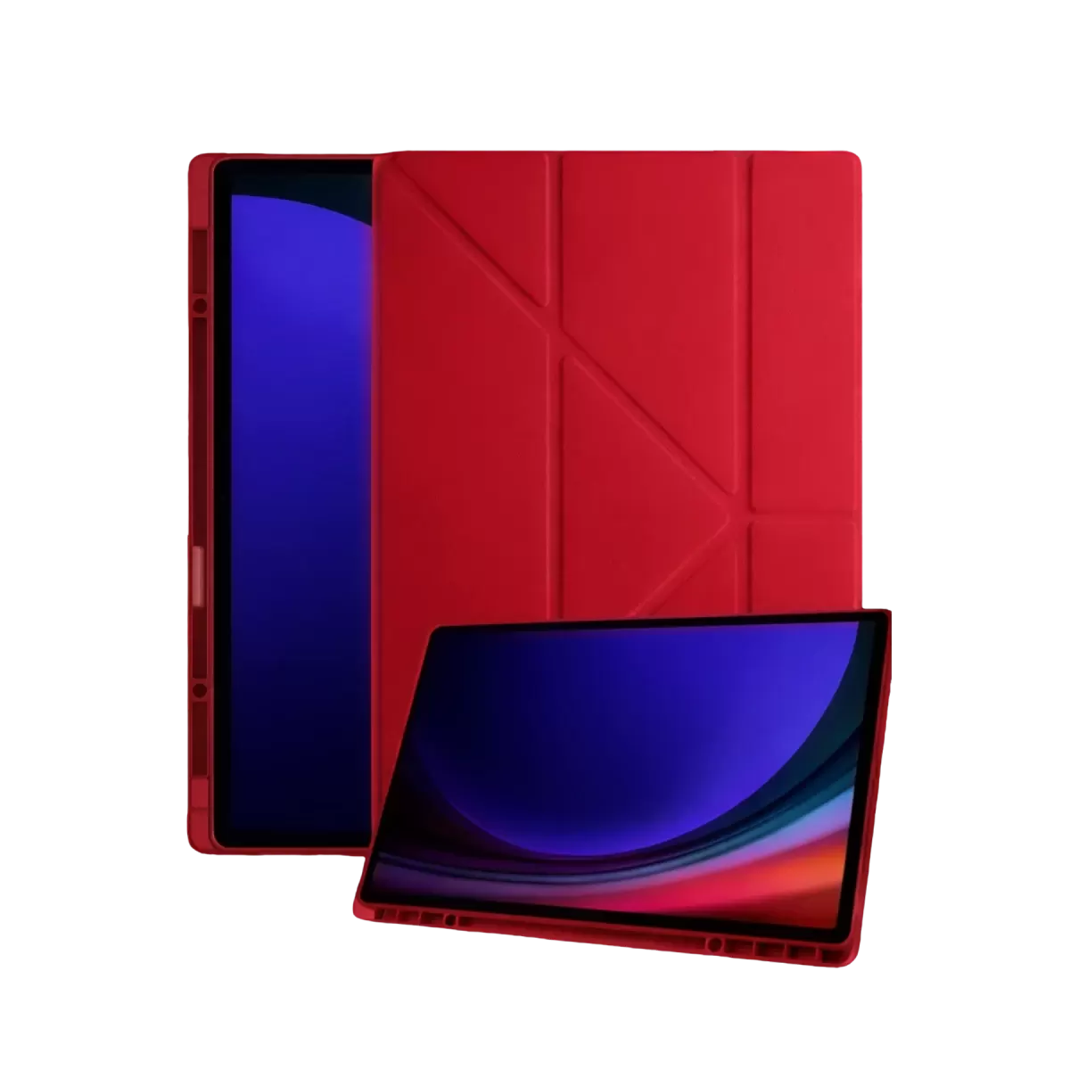 Newface Samsung Galaxy Tab A11 Kalemlikli Mars Tablet Kılıfı - Kırmızı