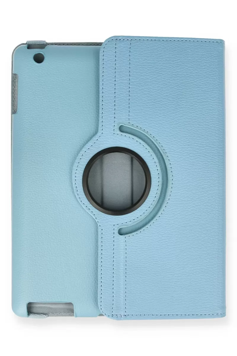 Newface Apple iPad 4 9.7 Kılıf 360 Tablet Deri Kılıf - Turkuaz