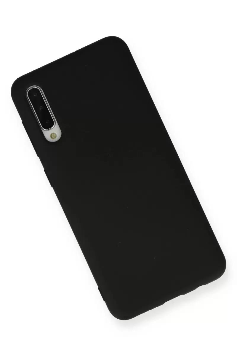 Newface Samsung Galaxy A30S Kılıf Nano içi Kadife Silikon - Siyah
