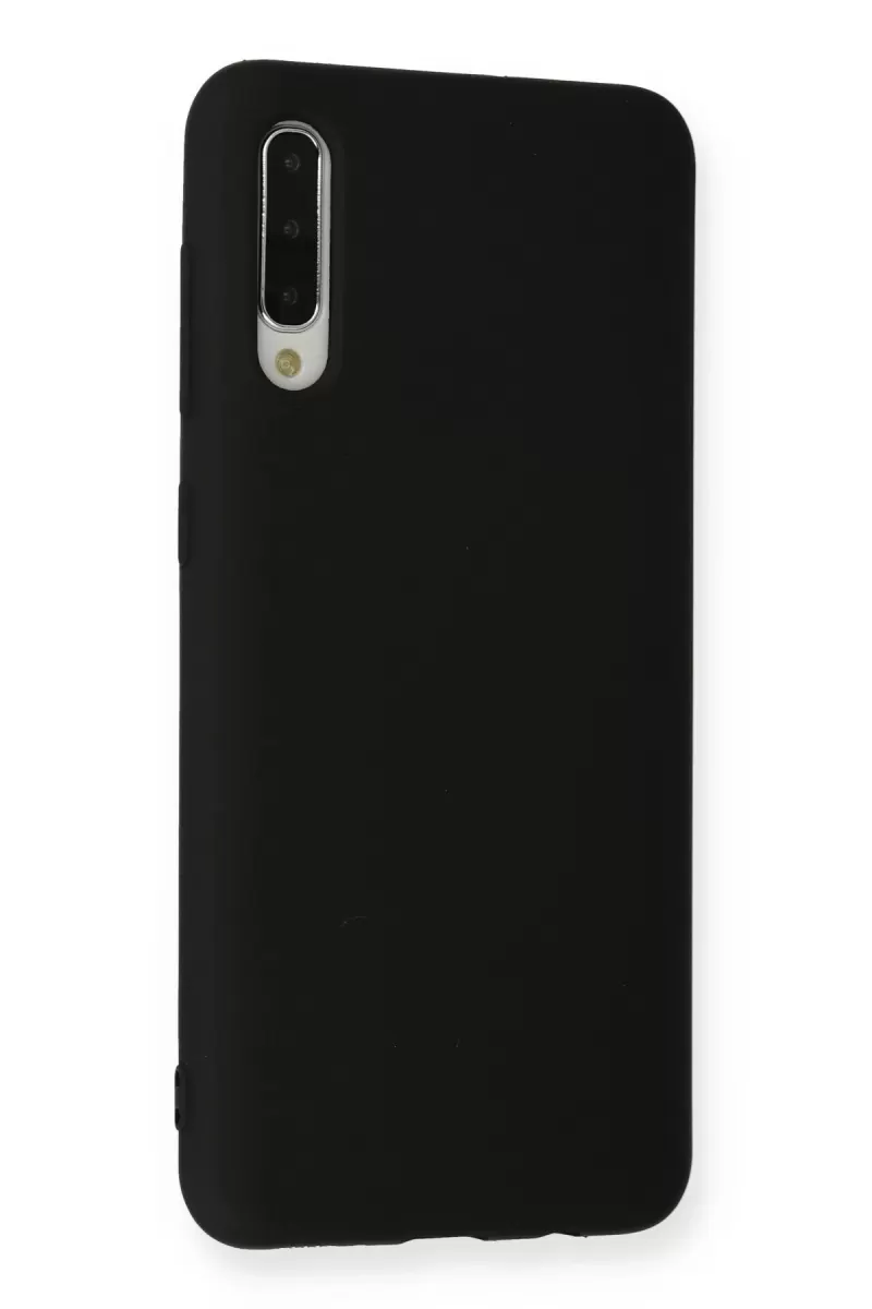 Newface Samsung Galaxy A30S Kılıf Nano içi Kadife Silikon - Siyah