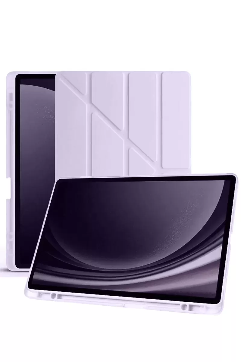 Newface Xiaomi Redmi Pad SE Kılıf Kalemlikli Mars Tablet Kılıfı - Lila