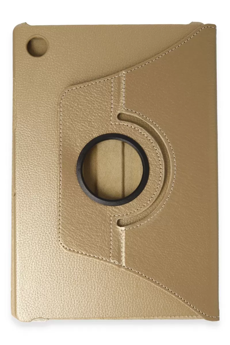 Newface Samsung Galaxy X200 Tab A8 10.5 Kılıf 360 Tablet Deri Kılıf - Gold