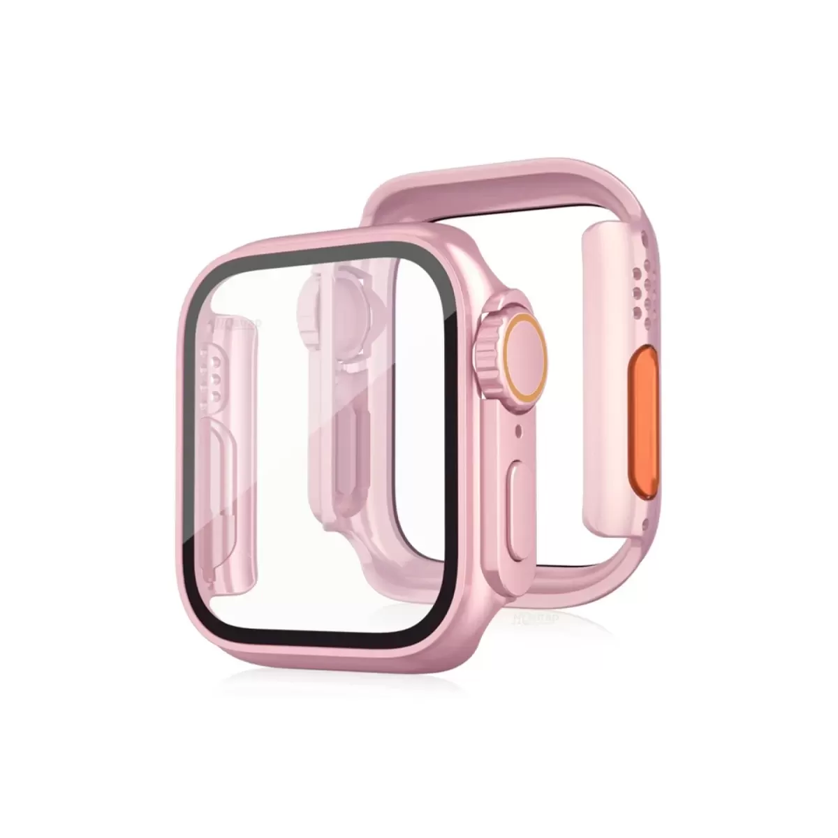Newface Apple Watch 40mm Watch 49mm Kasa Dönüştürücü ve Ekran Koruyucu - Rose Gold