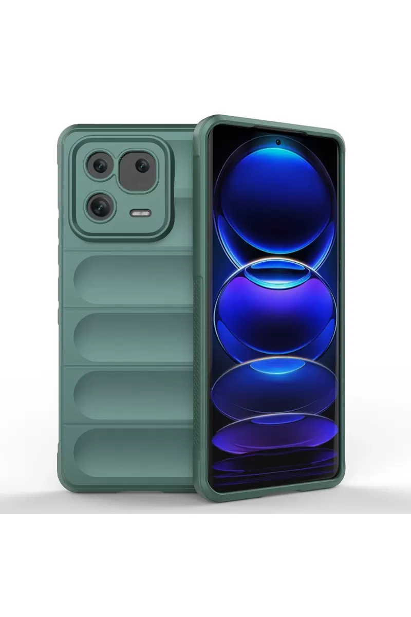 Newface Xiaomi Mi 13 Kılıf Optimum Silikon - Koyu Yeşil