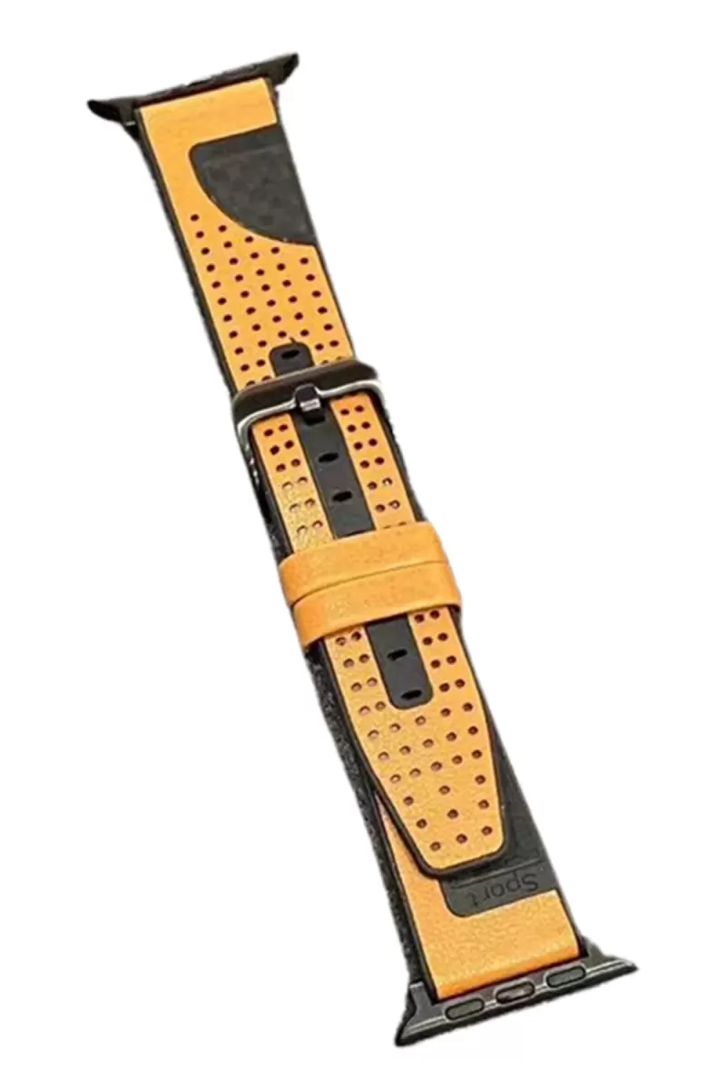Movenchy Apple Watch 45mm Buff Deri Kordon - Taba