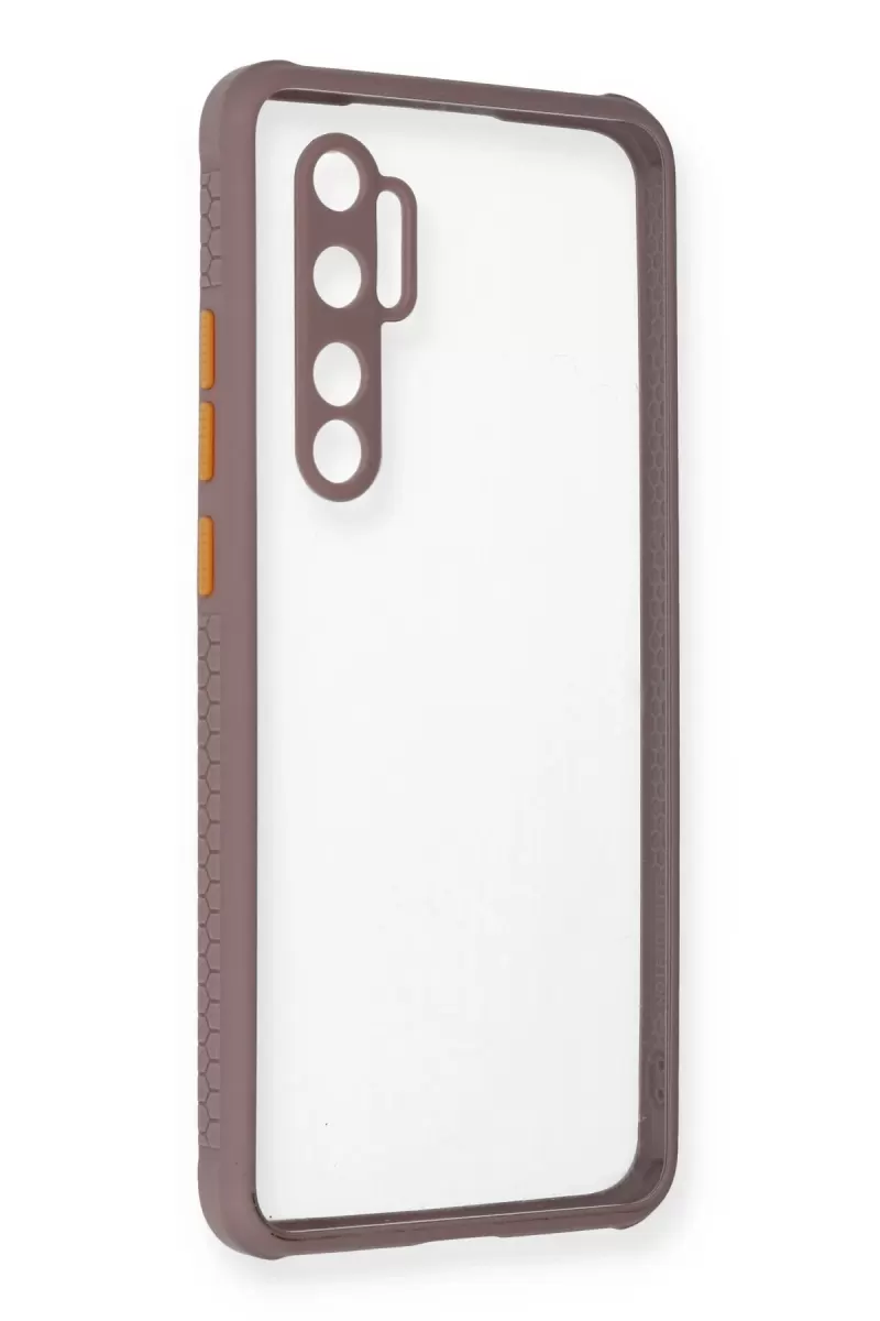 Newface Xiaomi Mi Note 10 Lite Kılıf Miami Şeffaf Silikon - Açık Mor
