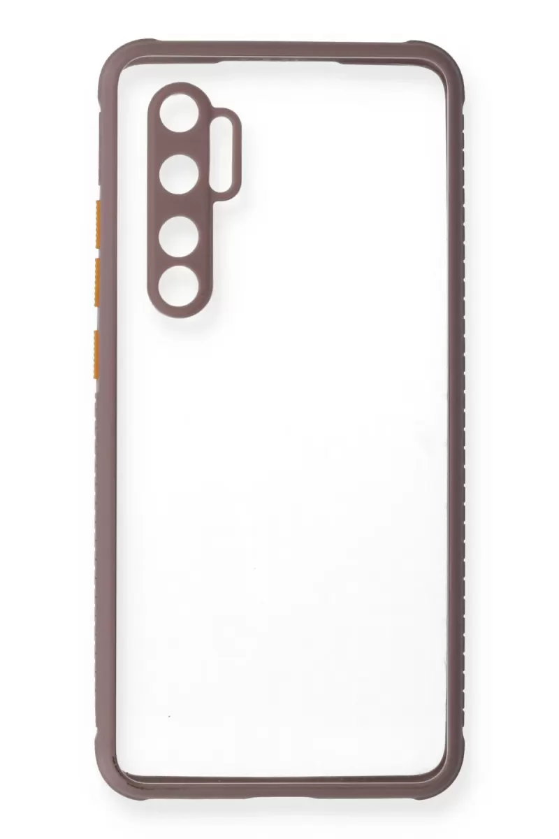 Newface Xiaomi Mi Note 10 Lite Kılıf Miami Şeffaf Silikon - Açık Mor