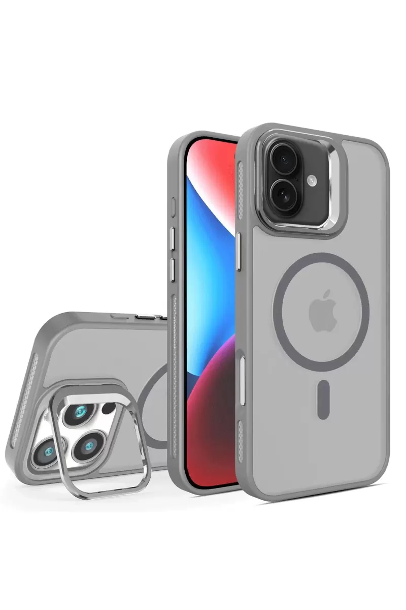 Joko Apple iPhone 16 Plus Flet Lens Magsafe Kapak - Gri