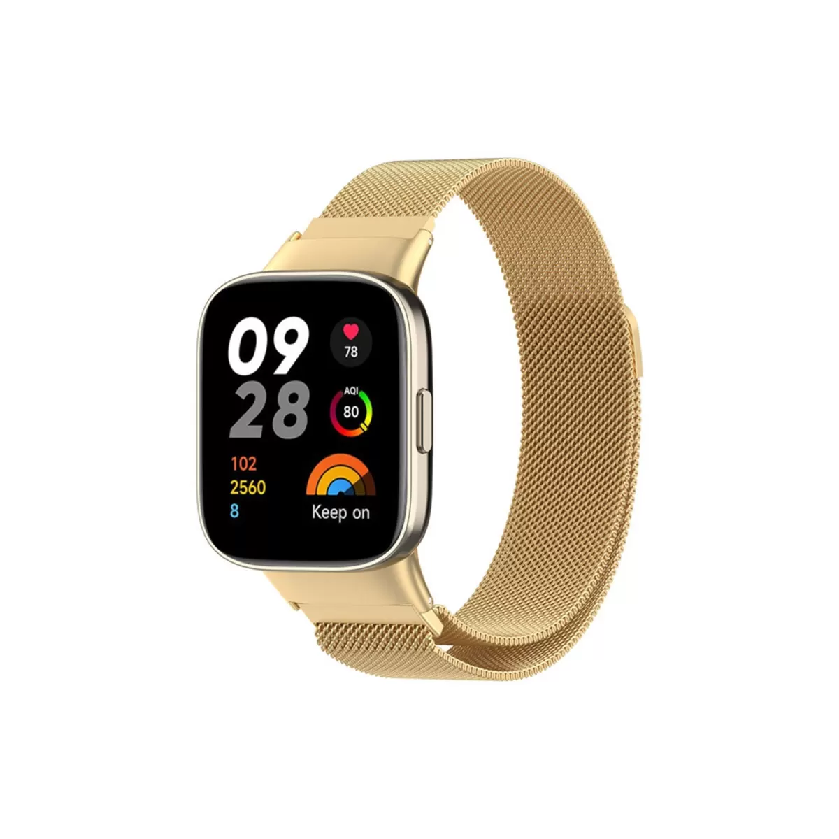 Newface Xiaomi Redmi Watch 3 Metal Mıknatıslı Kordon - Gold