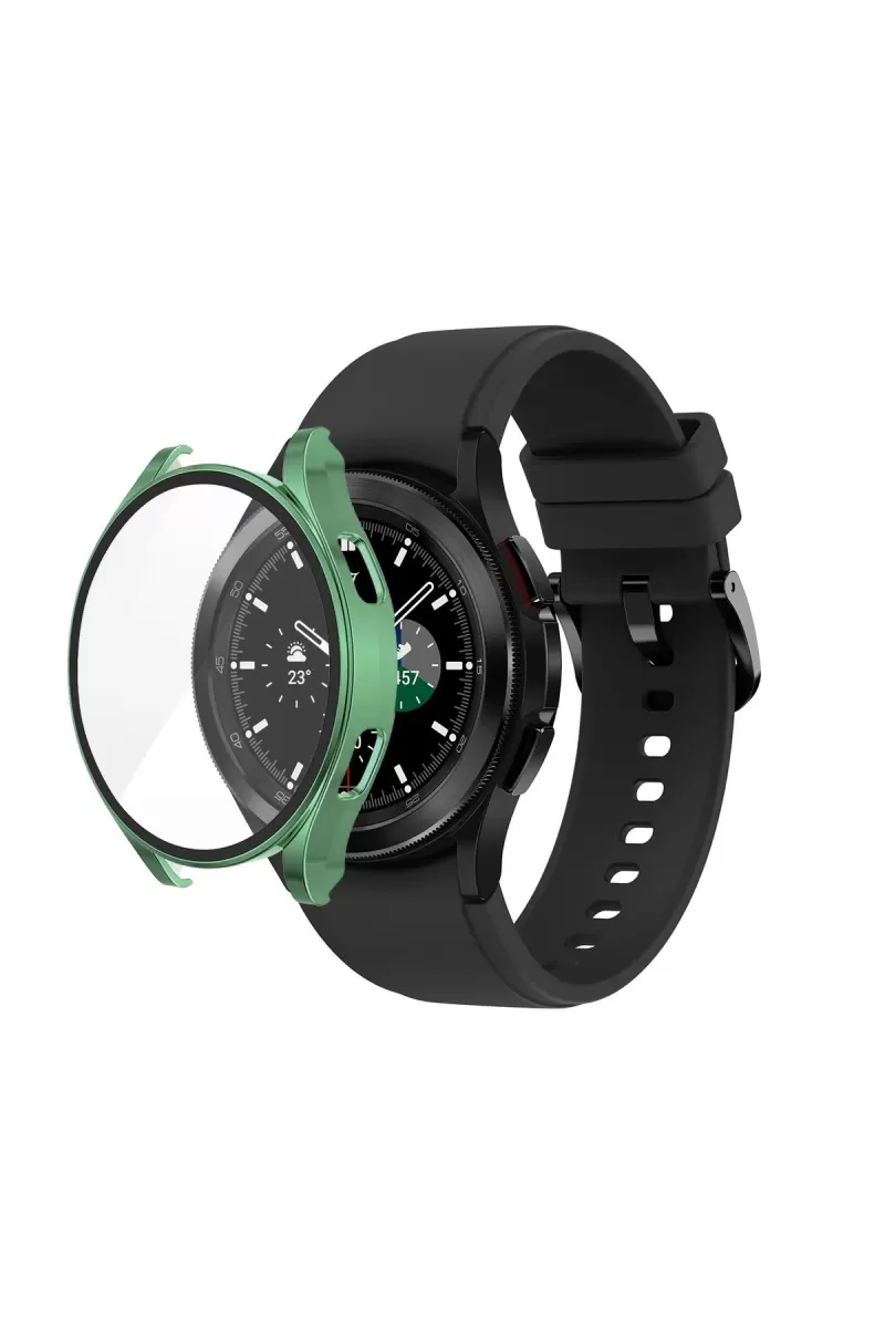 Newface Watch 4 40mm Wall Camlı Kasa Ekran Koruyucu - Koyu Yeşil