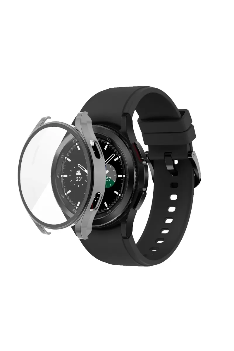 Newface Watch 4 40mm Wall Camlı Kasa Ekran Koruyucu - Uzay Grisi