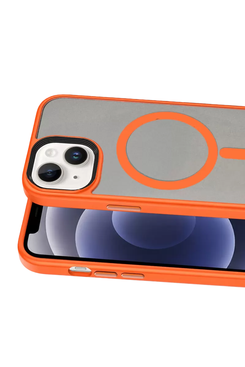 Joko Apple iPhone 14 Megane Magsafe Kapak - Turuncu