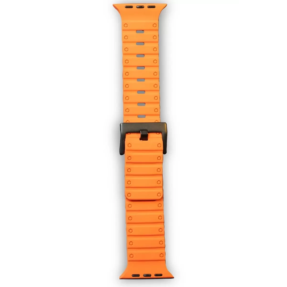 Newface Apple Watch 42mm Magnus Mıknatıslı Silikon Kordon - Turuncu