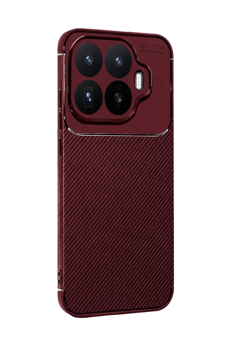 Newface Xiaomi Mi 17T Auto Focus Karbon Kapak - Bordo