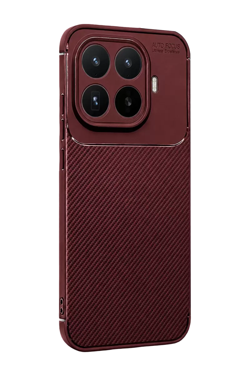 Newface Xiaomi Mi 17T Pro Auto Focus Karbon Kapak - Bordo