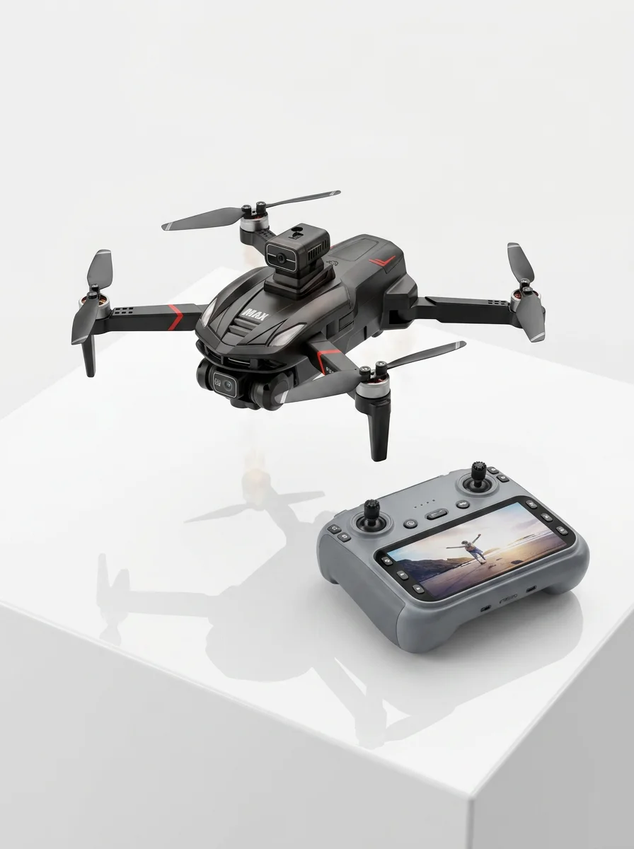 Havadan Çekim İçin Çift Kameralı Kompakt ve Kolay Taşınabilir Drone
