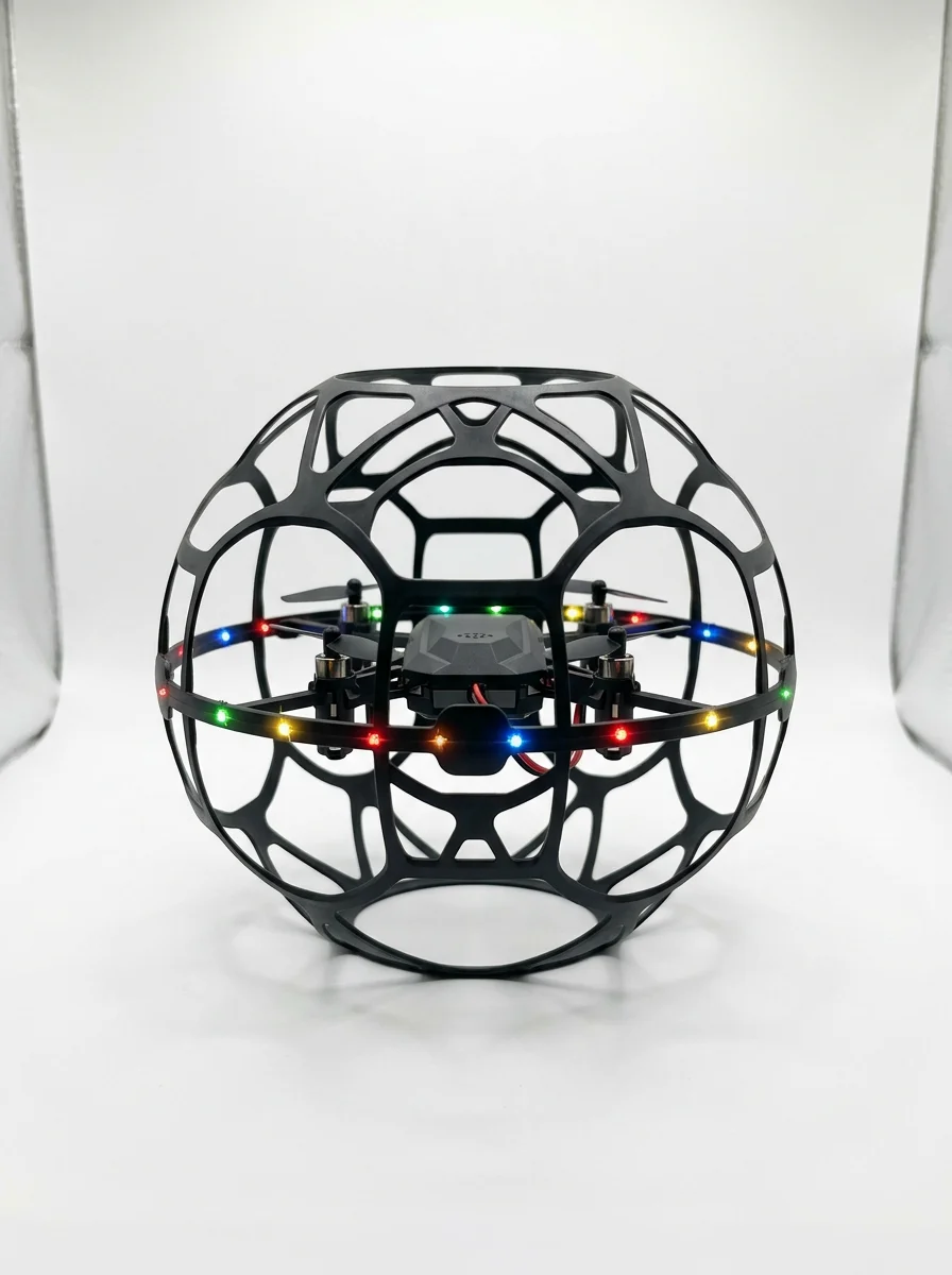 Koruyucu Kafesli Dron El Hareketiyle Kontrol Edilebilen Uçan