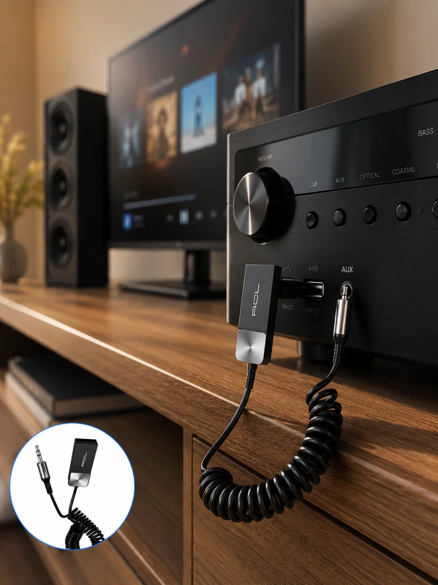 AUX Girişli Cihazlar İçin Kablosuz Bluetooth Adaptörü