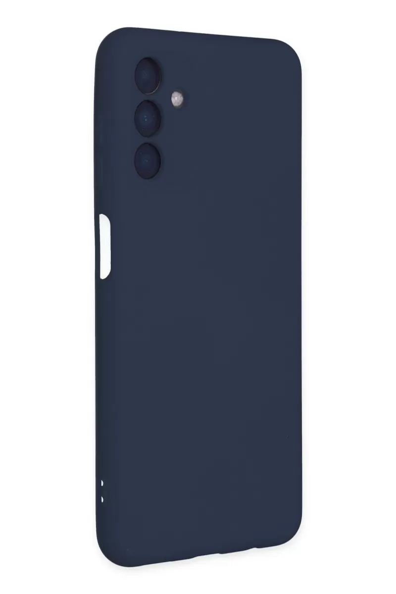 Newface Samsung Galaxy A04S Kılıf Nano içi Kadife Silikon - Lacivert
