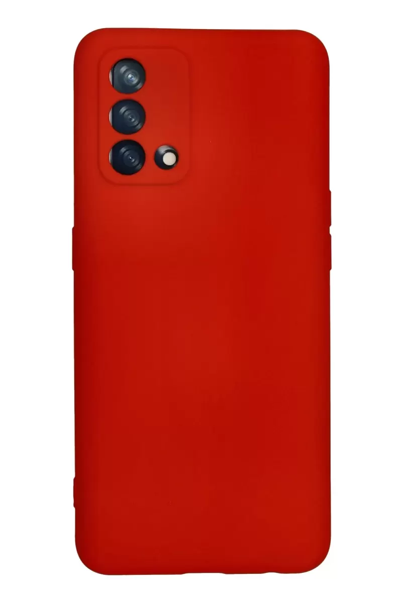 Newface Oppo A74 4G Kılıf Nano içi Kadife Silikon - Kırmızı