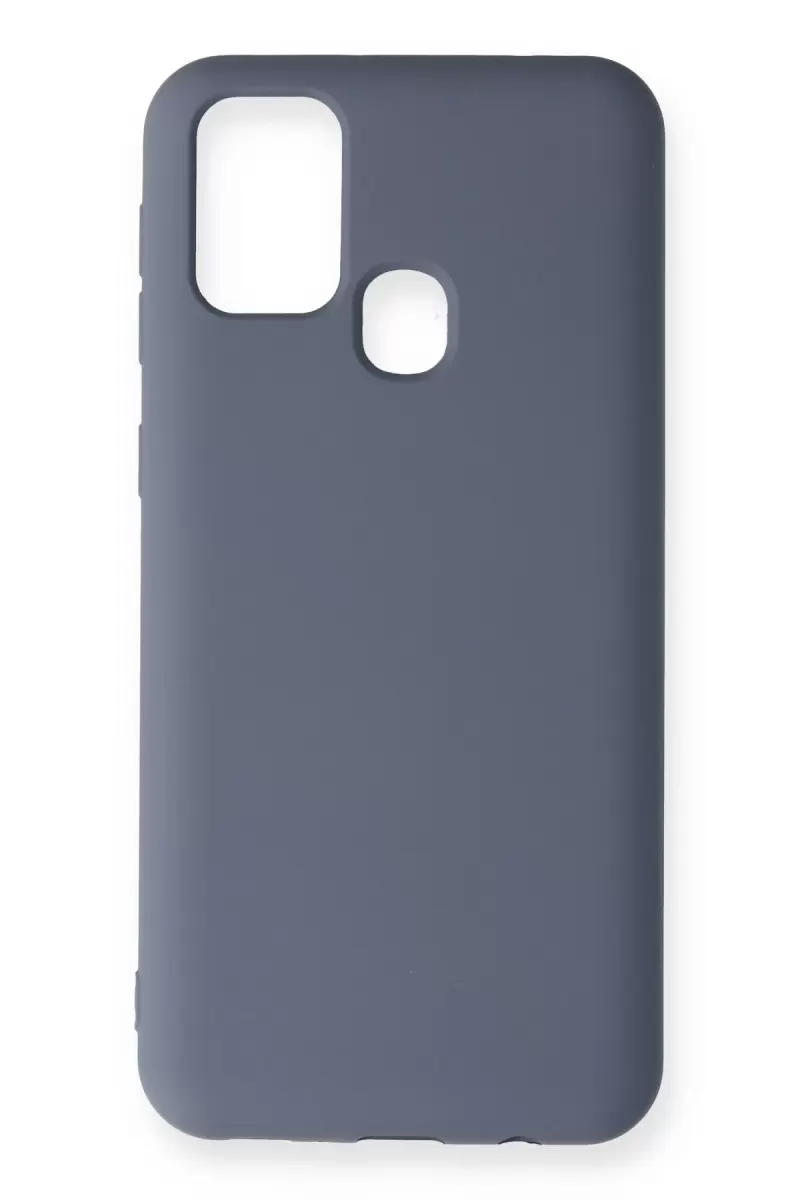 Newface Samsung Galaxy M31 Kılıf Nano içi Kadife Silikon - Gri