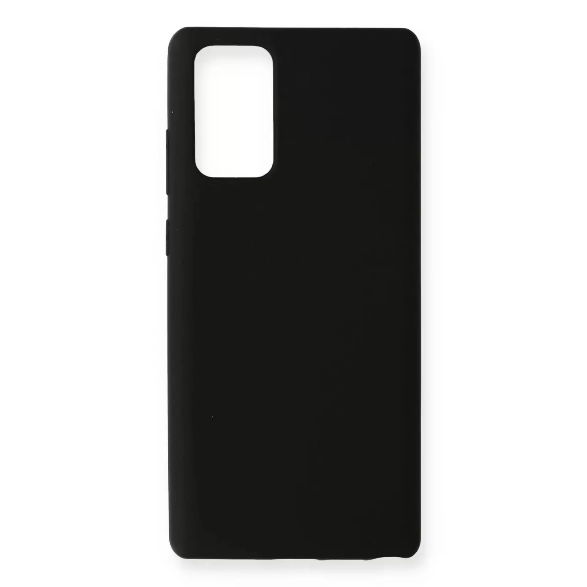 Newface Samsung Galaxy Note 20 Kılıf Nano içi Kadife Silikon - Siyah
