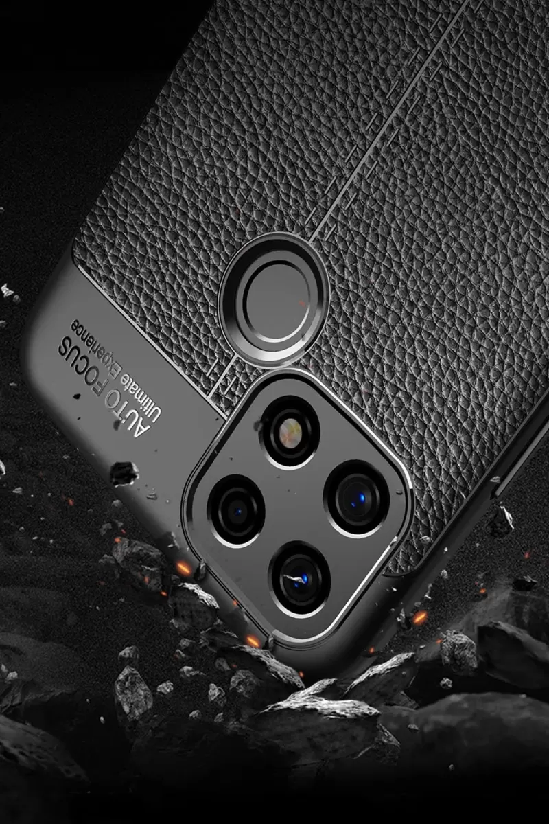 Newface Oppo A15 Kılıf Auto Focus Kapak - Siyah
