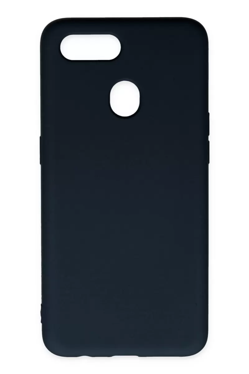 Newface Oppo A12 Kılıf Nano içi Kadife Silikon - Lacivert