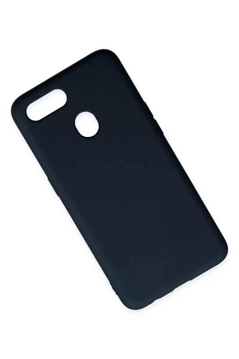 Newface Oppo A12 Kılıf Nano içi Kadife Silikon - Lacivert