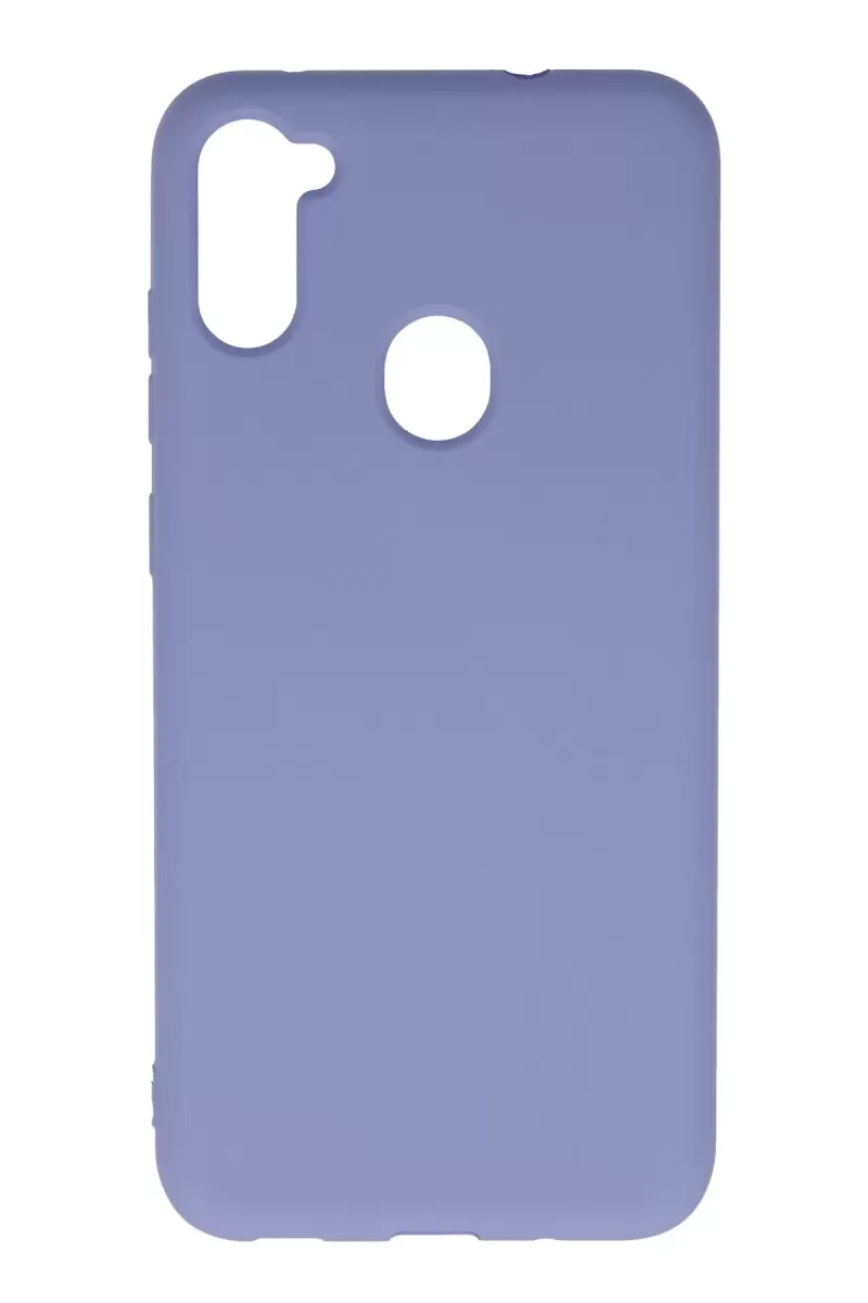 Newface Samsung Galaxy A11 Kılıf Nano içi Kadife Silikon - Lila