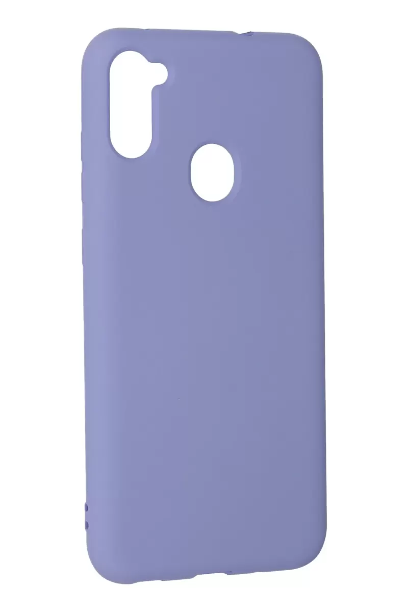 Newface Samsung Galaxy A11 Kılıf Nano içi Kadife Silikon - Lila