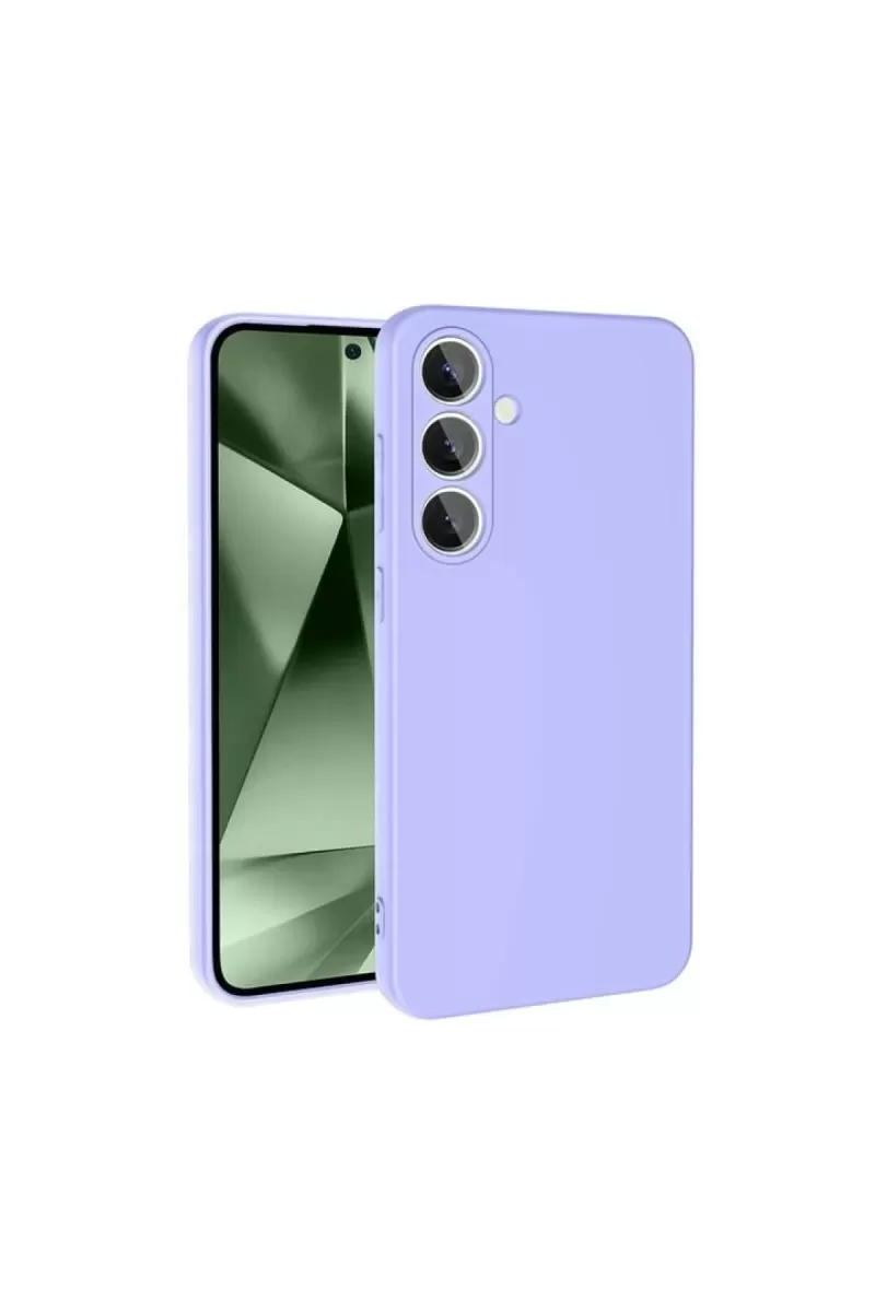 Newface Samsung Galaxy S24 FE Kılıf Nano içi Kadife Silikon - Lila