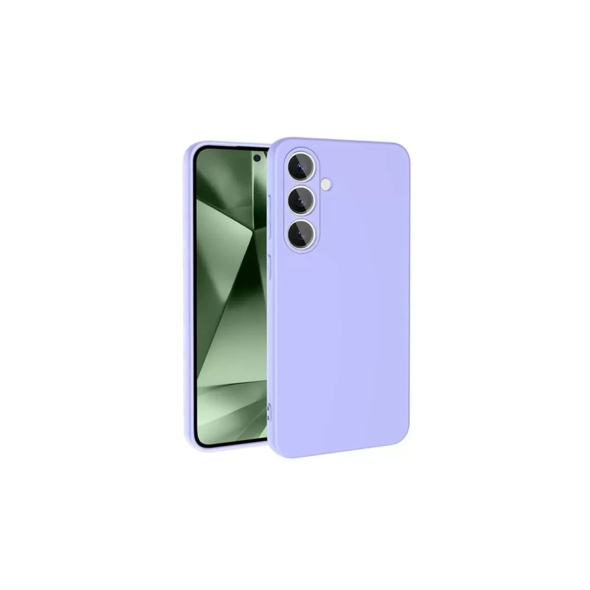 Newface Samsung Galaxy S24 FE Kılıf Nano içi Kadife Silikon - Lila