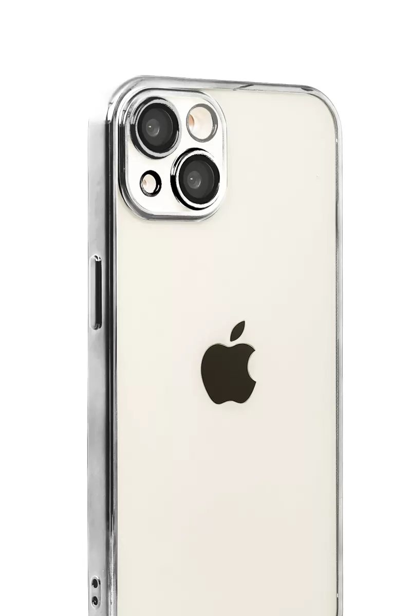 Newface Apple iPhone 15 Razer Lensli Silikon - Titan Gri