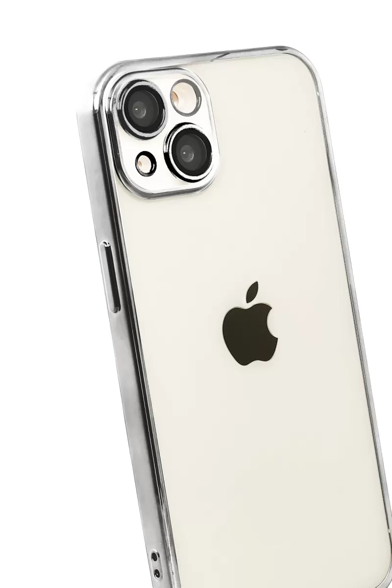 Newface Apple iPhone 15 Razer Lensli Silikon - Titan Gri