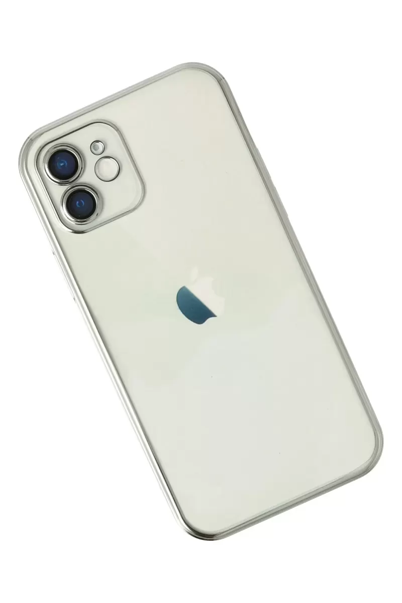Newface Apple iPhone 11 Kılıf Razer Lensli Silikon - Gümüş