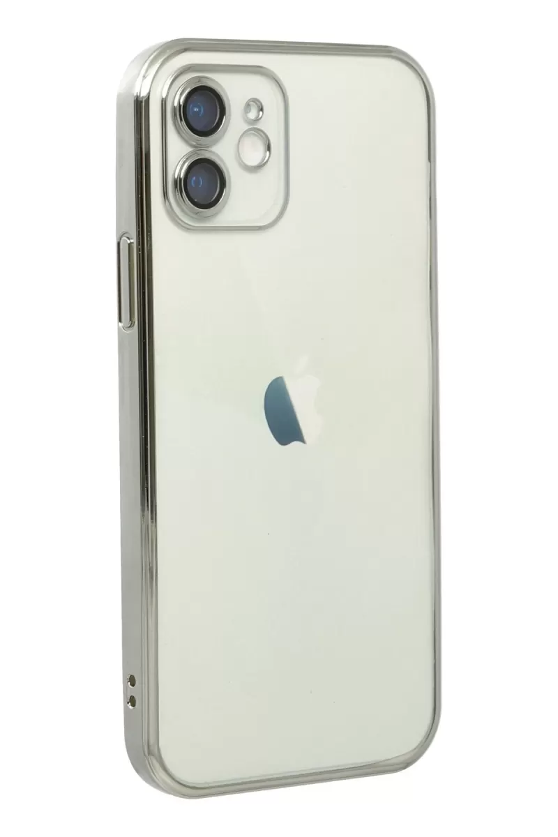 Newface Apple iPhone 11 Kılıf Razer Lensli Silikon - Gümüş