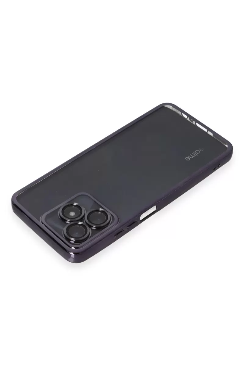 Newface Realme C53 Kılıf Razer Lensli Silikon - Mor