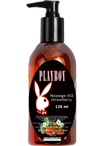 PLAYBOY MASSAGE OIL ÇİLEKLİ MASAJ YAĞI 120ML