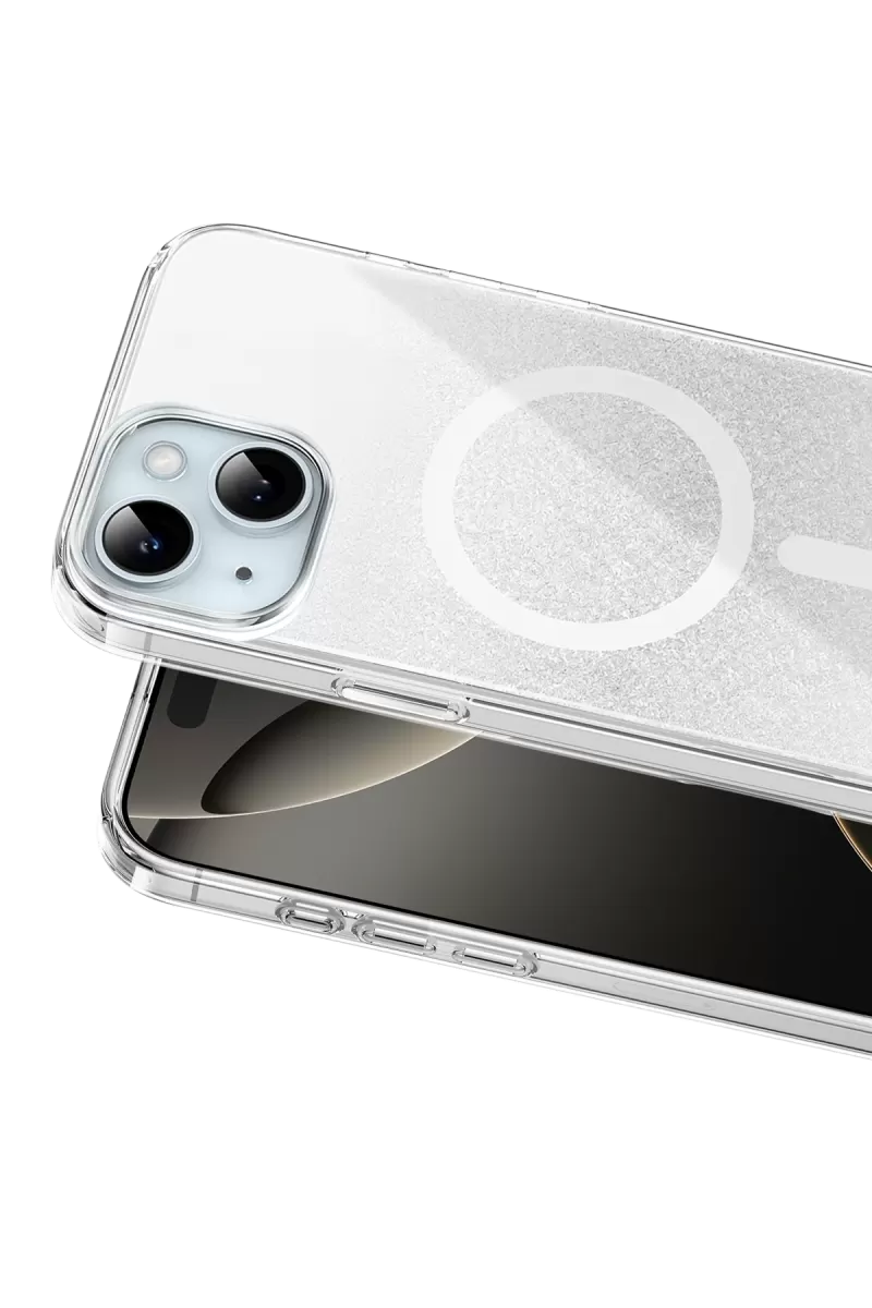 Onegif Apple iPhone 14 Sora Simli Magsafe Kapak - Beyaz