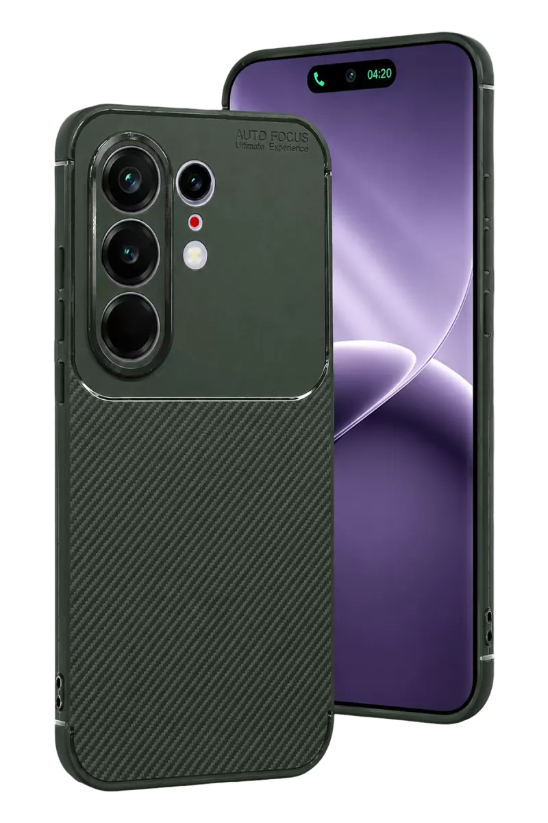 Newface Tecno Camon 50 Pro 5G Auto Focus Karbon Kapak - Koyu Yeşil
