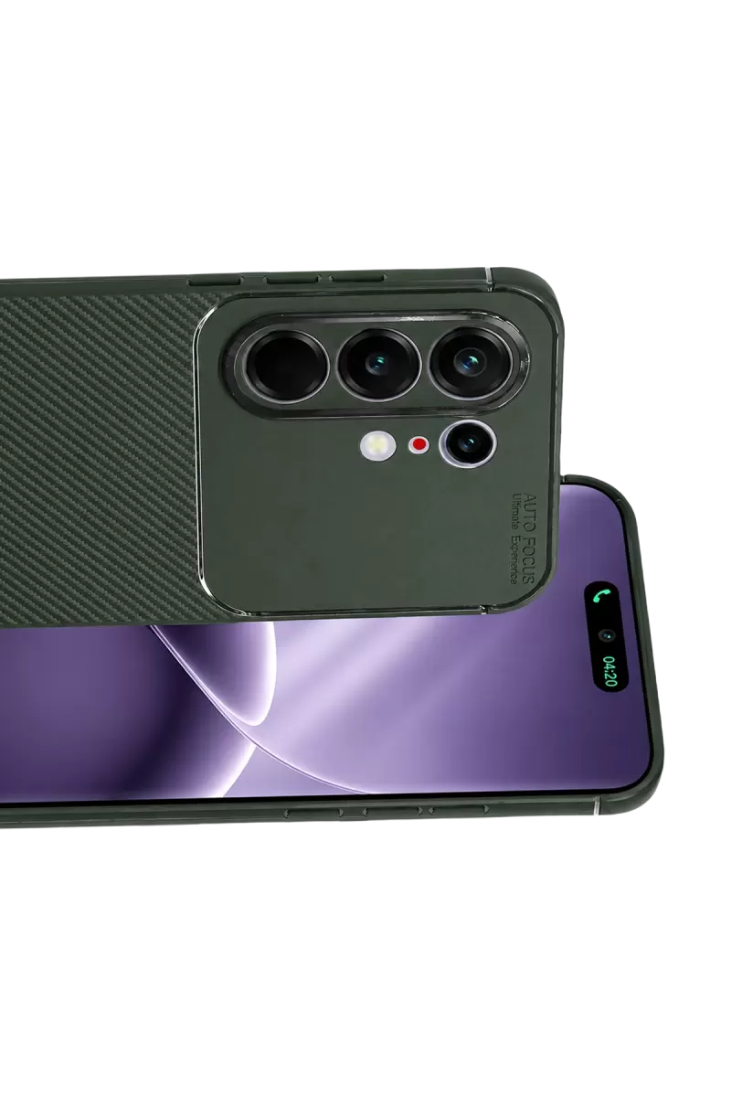 Newface Tecno Camon 50 Pro 5G Auto Focus Karbon Kapak - Koyu Yeşil
