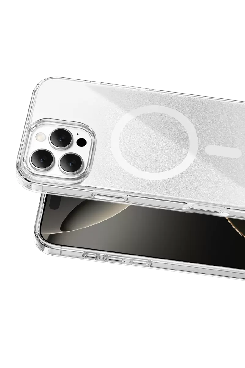 Onegif Apple iPhone 16 Pro Max Sora Simli Magsafe Kapak - Beyaz
